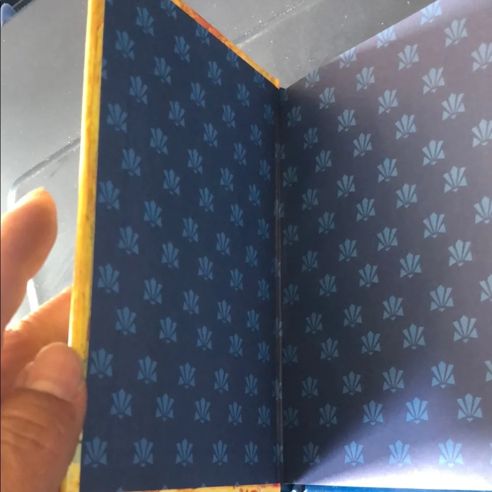 Scriptural Rosary hard cover book- Blue & Gold Religious Panel